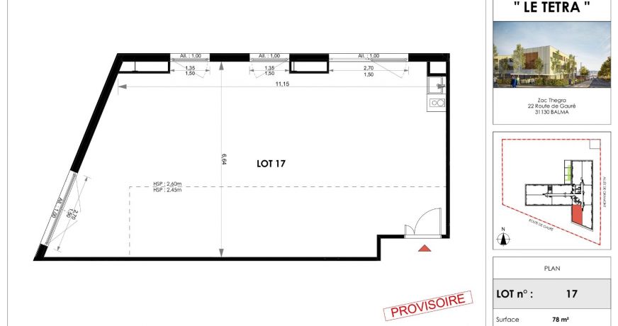 à vendre Bureau Balma