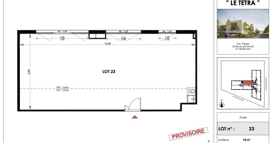 à vendre Bureau Balma