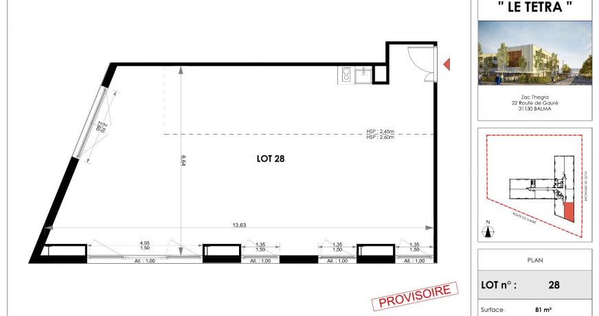 à vendre Bureau Balma