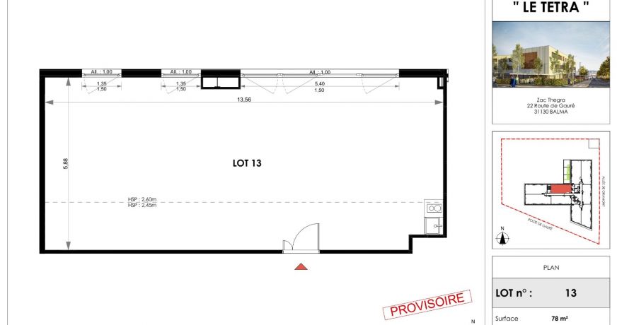 à vendre Bureau Balma