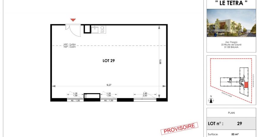 à vendre Bureau Balma