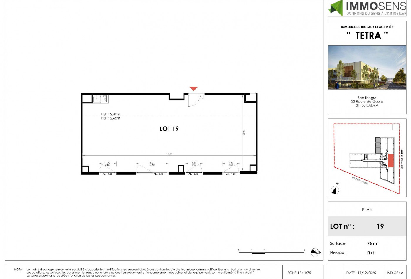 vente Bureau Balma - Photo 2