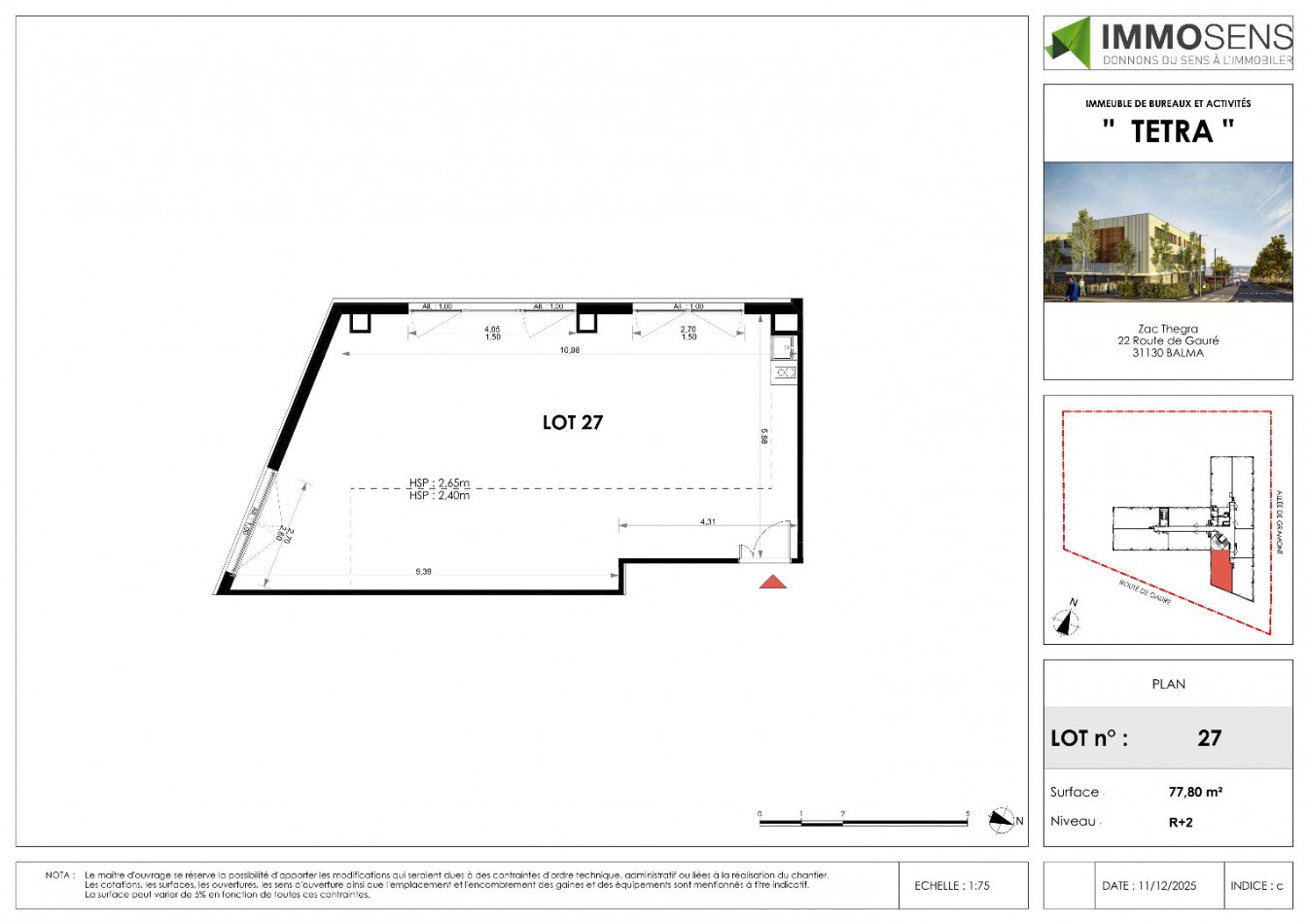 à vendre Bureau Balma - Photo 3