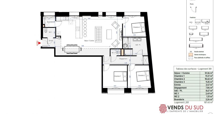 vente Appartement Beziers