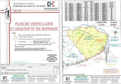 vente Terrain constructible Lamalou Les Bains
