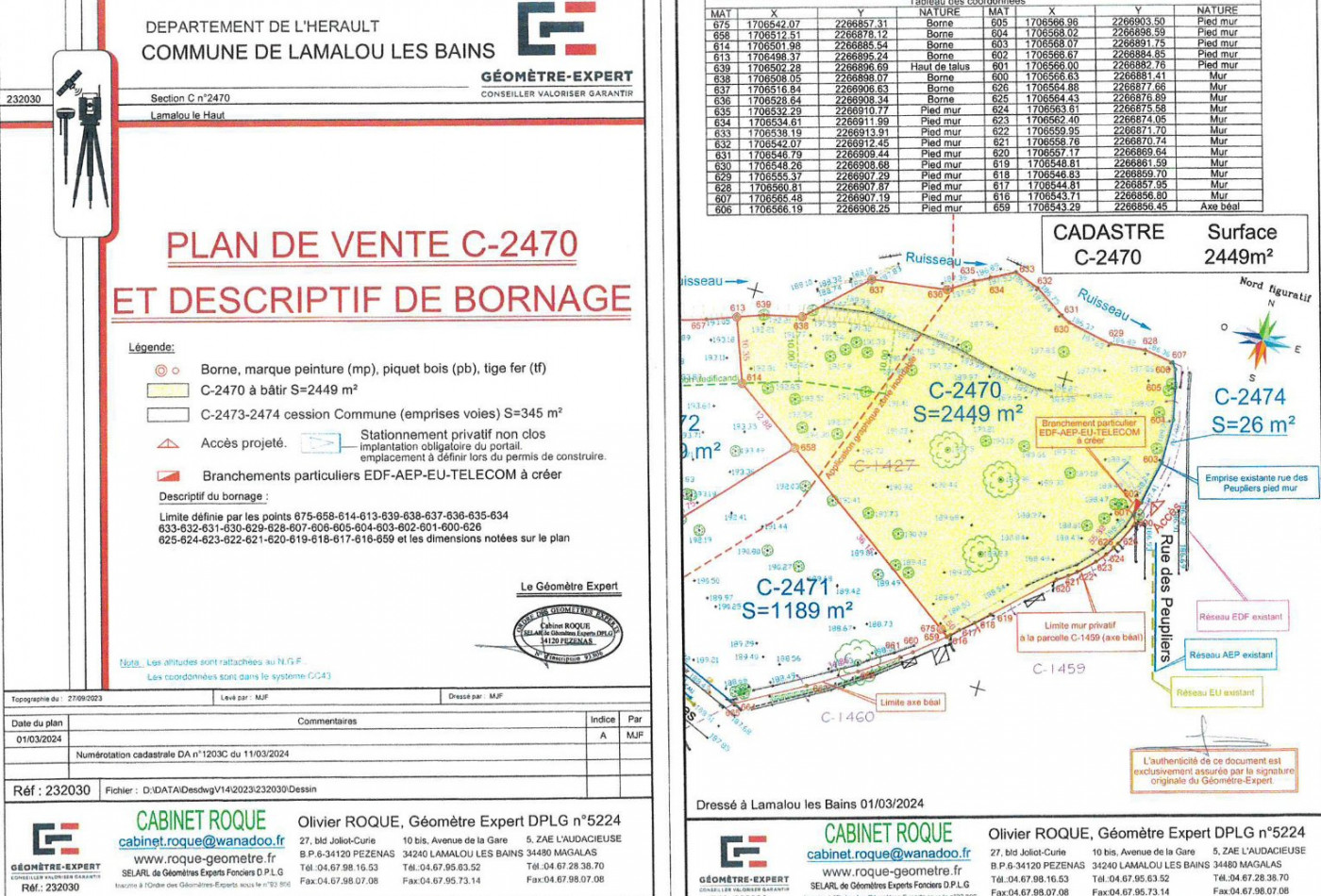 vente Terrain constructible Lamalou Les Bains - Photo 1