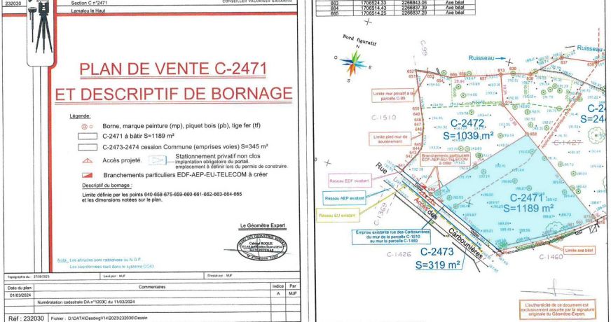vente Terrain constructible Lamalou Les Bains