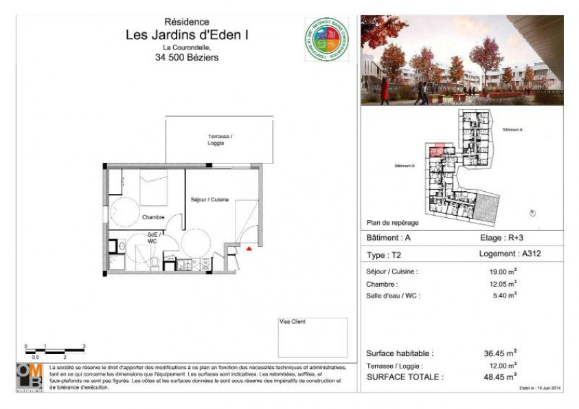 location Appartement Beziers - Photo 2