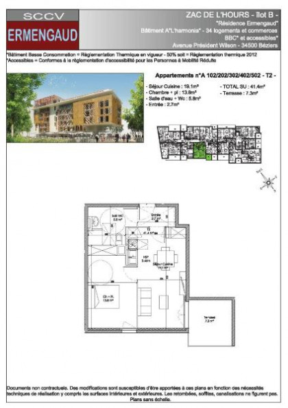 location Appartement Beziers - Photo 2