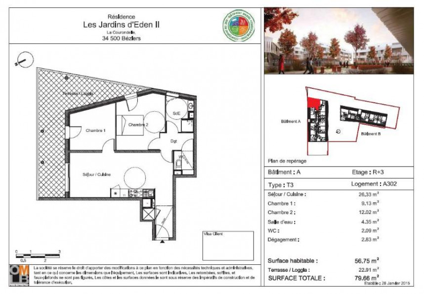 location Appartement Beziers - Photo 2