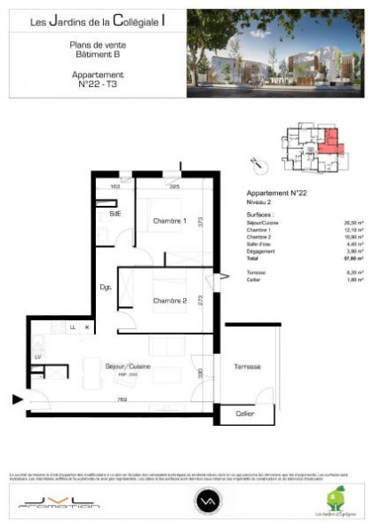 location Appartement Serignan - Photo 2