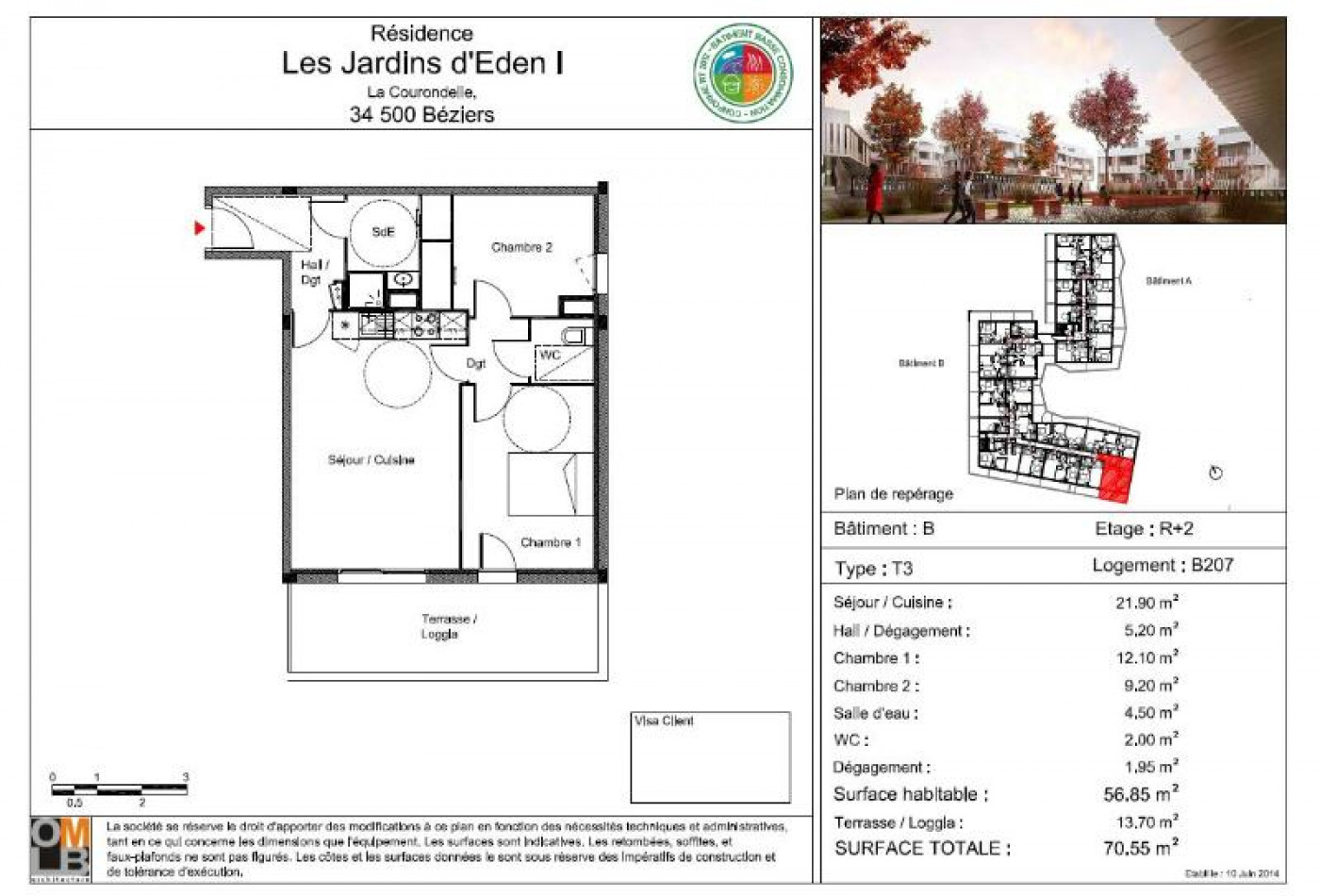 location Appartement Beziers - Photo 2