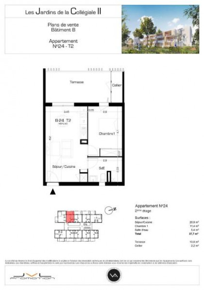 location Appartement Serignan - Photo 2