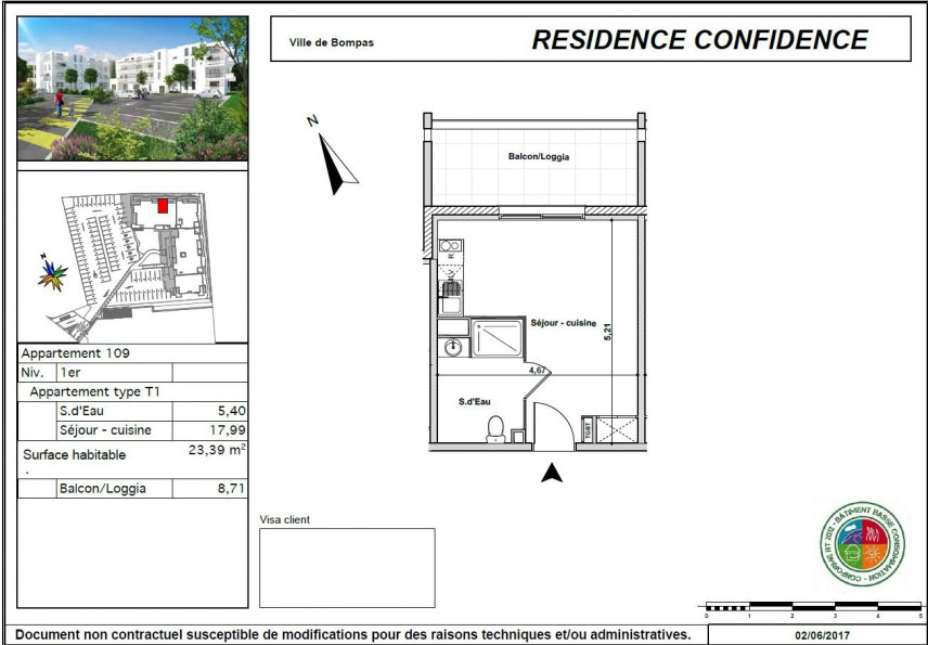 location Appartement Bompas - Photo 3