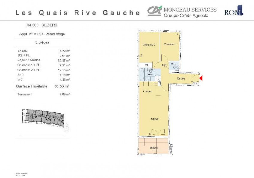 location Appartement Beziers - Photo 2