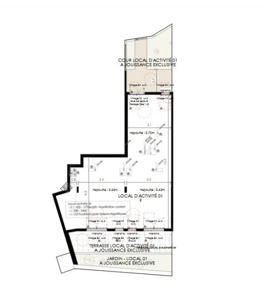 à vendre Local commercial Castries - Photo 1