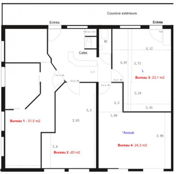 location Bureau Saint Clement De Riviere - Photo 3