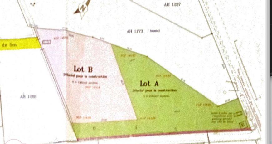 vente Terrain constructible Bagard