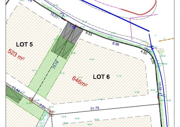 vente Terrain constructible Beziers