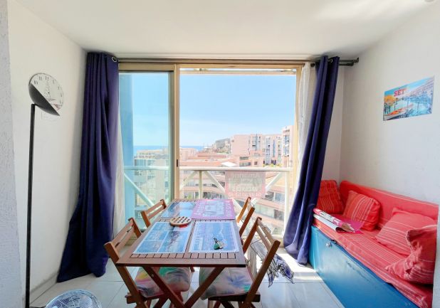 en location saisonnière Studio cabine Sète