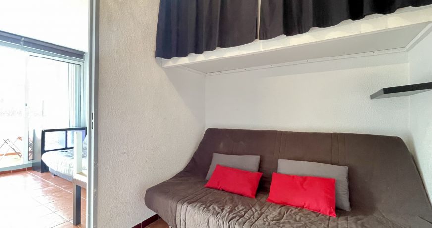 en location saisonnière Studio cabine Sète