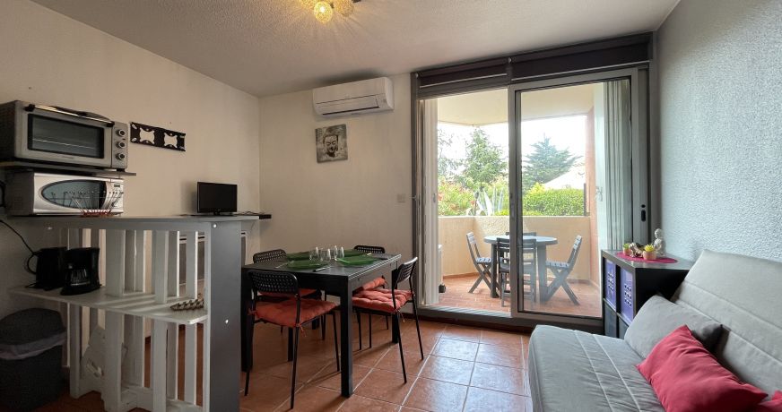 en location saisonnière Studio cabine Sète