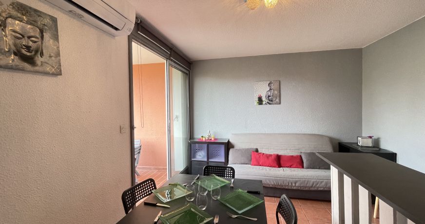 en location saisonnière Studio cabine Sète