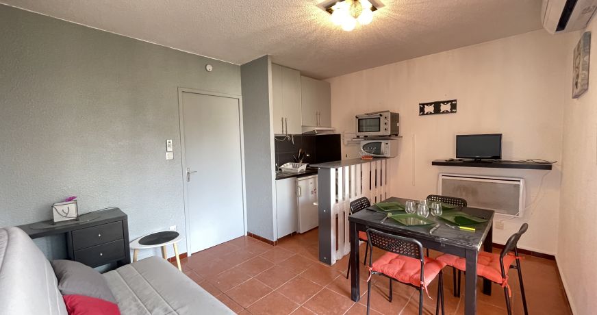 en location saisonnière Studio cabine Sète