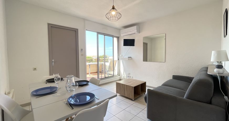 en location saisonnière Studio cabine Sète