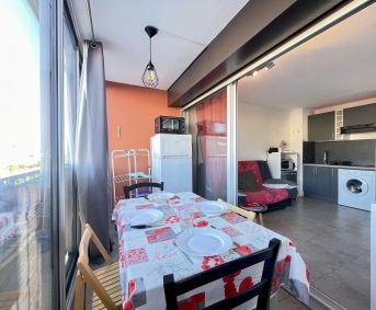 en location saisonnière Studio cabine Sète