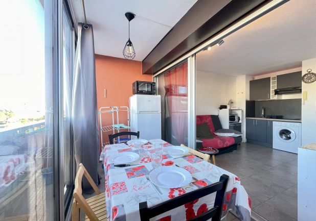 en location saisonnière Studio cabine Sète