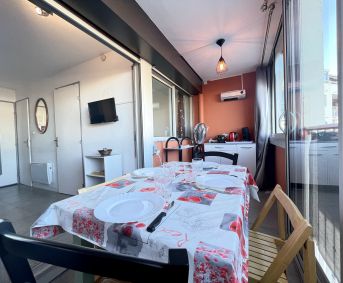 en location saisonnière Studio cabine Sète