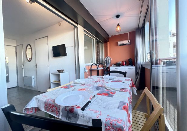 en location saisonnière Studio cabine Sète