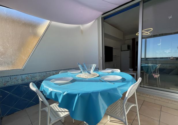 en location saisonnière Studio cabine Sète