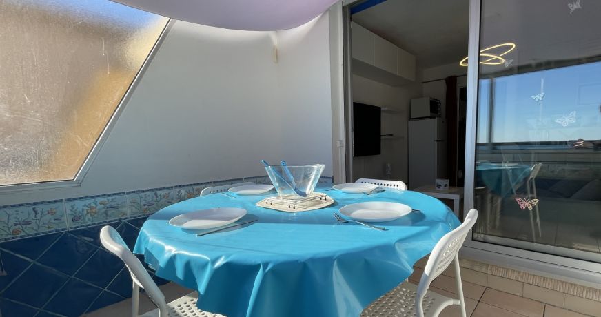 en location saisonnière Studio cabine Sète