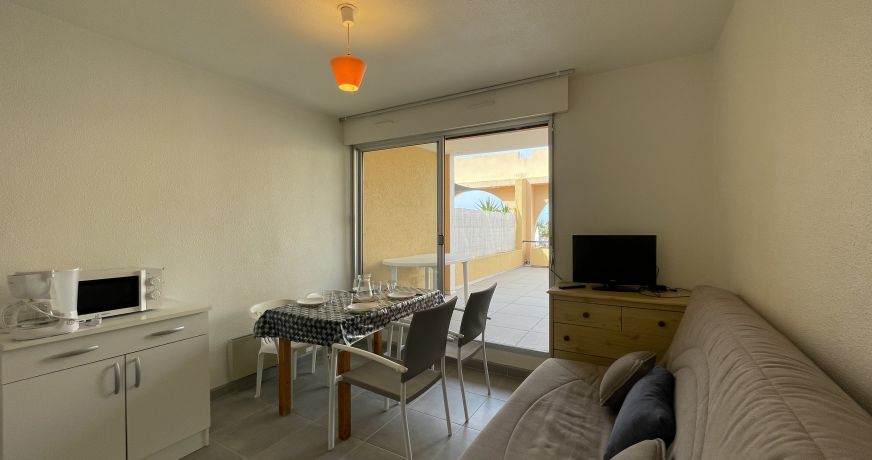 en location saisonnière Studio cabine Sète