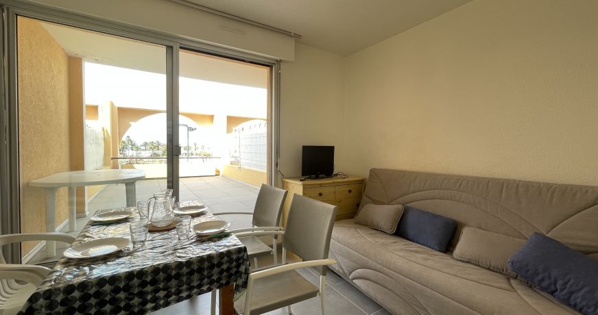 en location saisonnière Studio cabine Sète