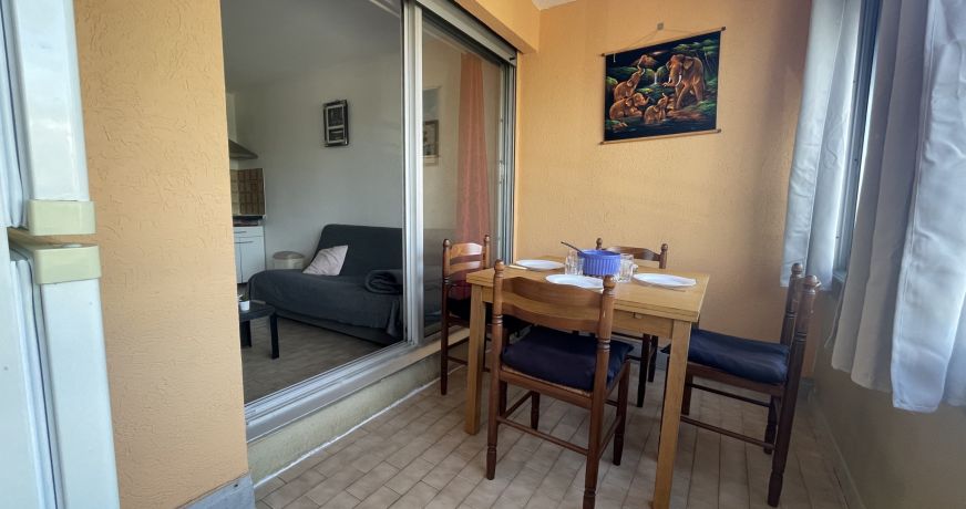 en location saisonnière Studio cabine Sète