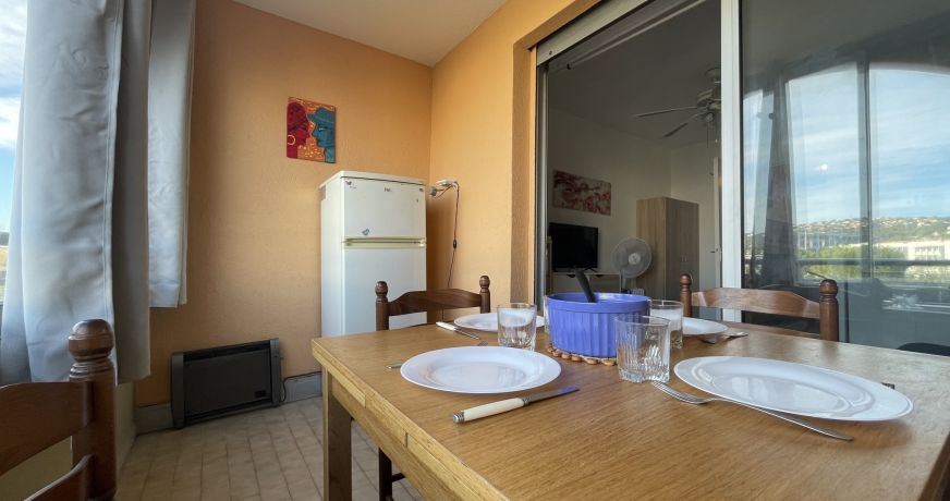 en location saisonnière Studio cabine Sète