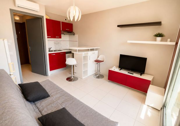 en location saisonnière Studio cabine Sète