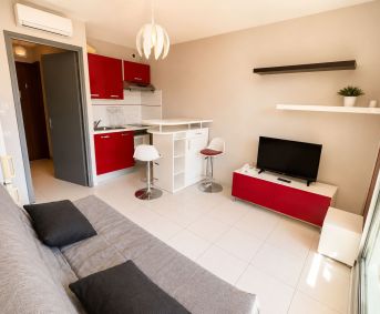 en location saisonnière Studio cabine Sète