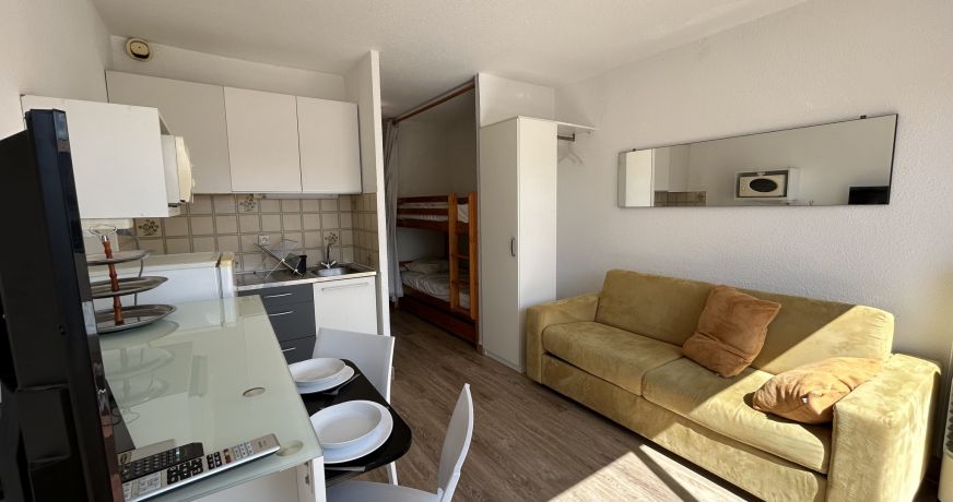 en location saisonnière Studio cabine Sète