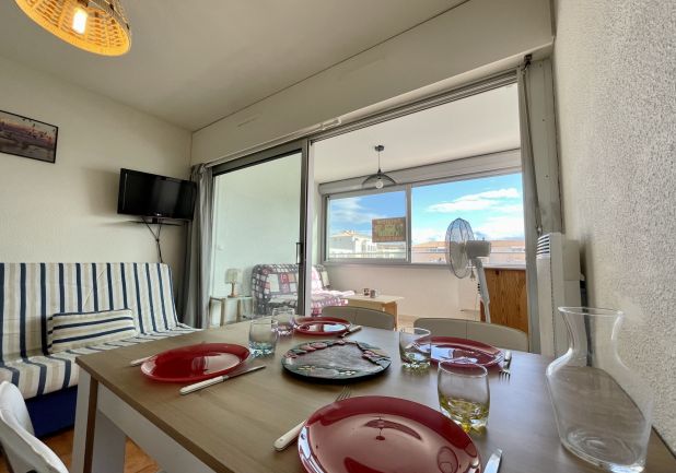 en location saisonnière Studio cabine Sète