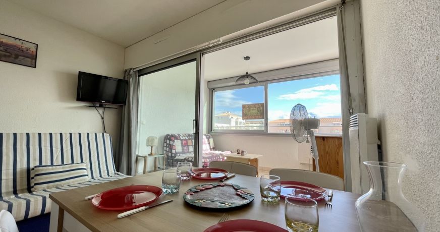 en location saisonnière Studio cabine Sète