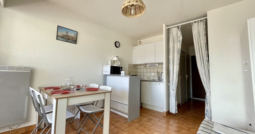 en location saisonnière Studio cabine Sète