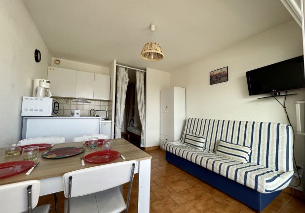 en location saisonnière Studio cabine Sète