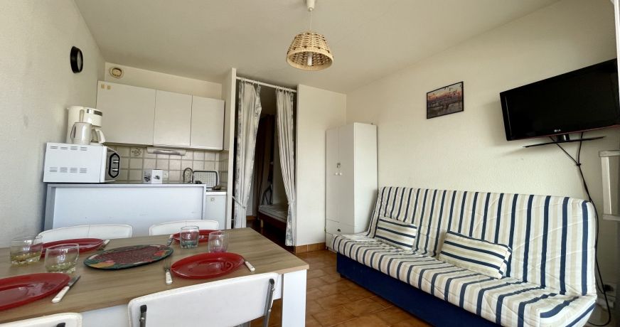 en location saisonnière Studio cabine Sète