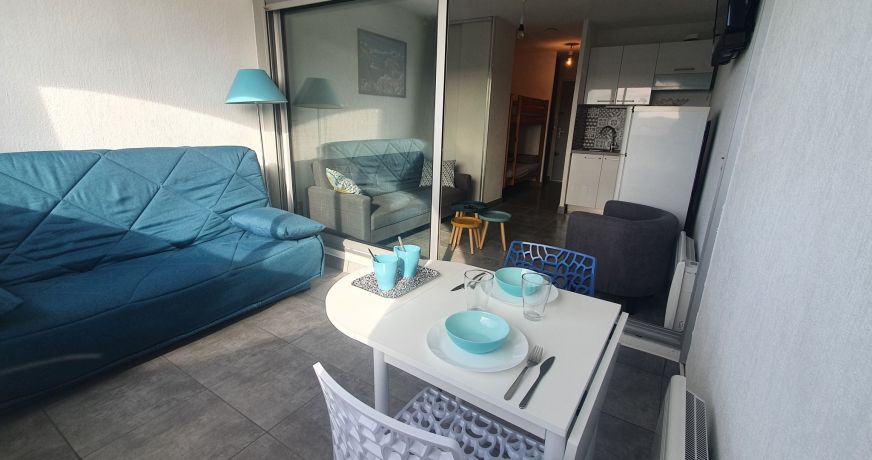 en location saisonnière Studio cabine Sète