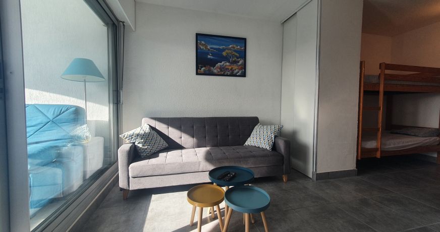 en location saisonnière Studio cabine Sète