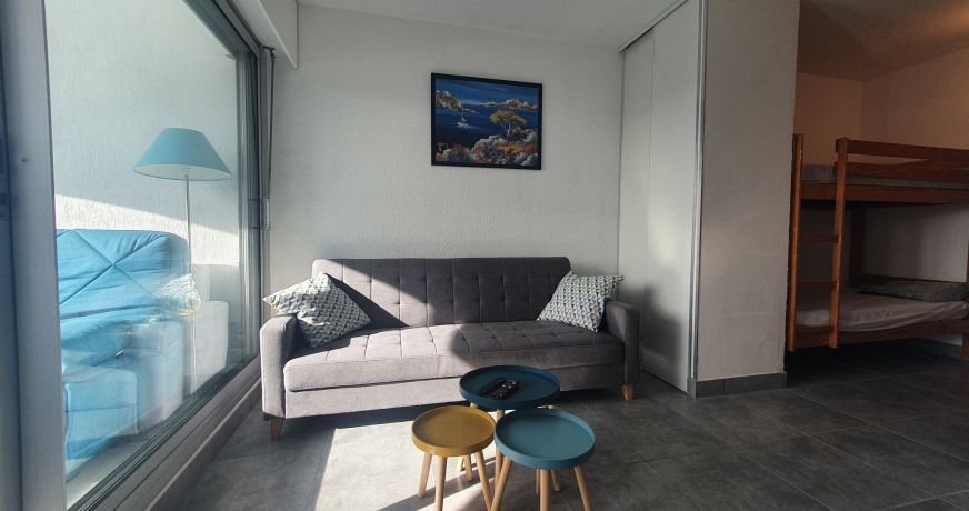 en location saisonnière Studio cabine Sète